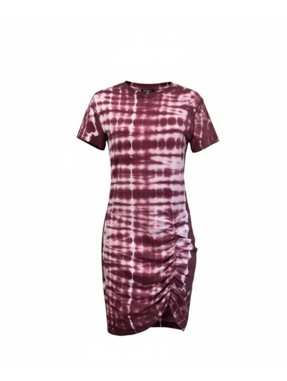 Monrow Tie-Dye Ruched T-Shirt Dress, $255 NWT, Size S, #2561